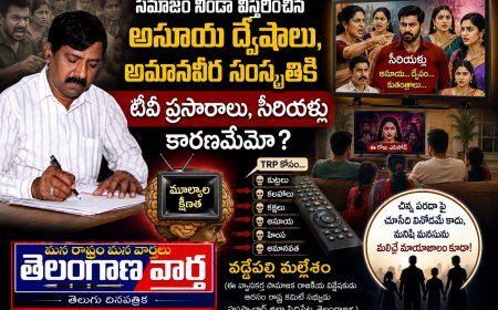 సమాజం నిండా విస్తరించిన అసూయ ద్వే షా లు, అమానవీర సంస్కృతికి టీవీ ప్రసారాలు సీరియళ్లు కారణమేమో?