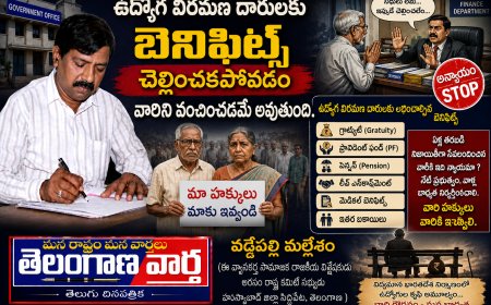 ఉద్యోగ విరమణ దారులకు బెనిఫిట్స్ చెల్లించకపోవడం వారిని వంచించడమే అవుతుంది
