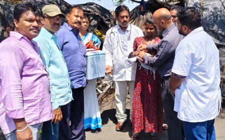 బొగ్గుల బట్టి  లో నివసించే పిల్లలకు *పోలియో చుక్కలు 