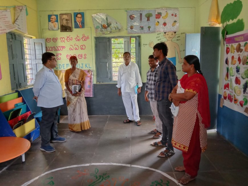అంగన్వాడి సెంటర్ ను ఆకస్మిక తనిఖీ అడిషనల్ కలెక్టర్.