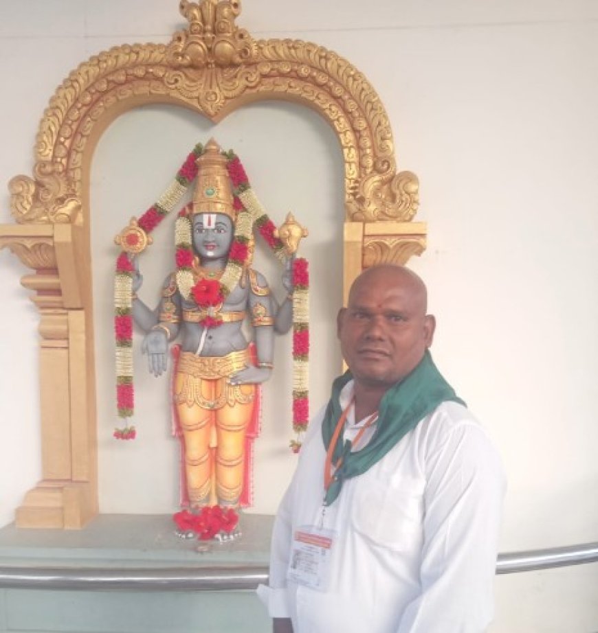 తిరుపతి పరకనామ సేవలో మద్దిరాలవాసి చిన్నపాక మురళి