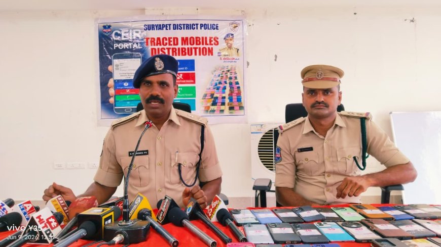 ప్రతి నెల 100 కు పైగా ఫోన్స్ రికవరీ చేస్తున్న జిల్లా పోలీస్