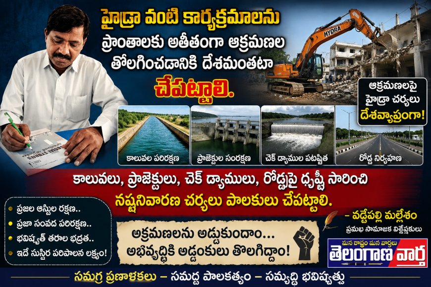 వరద బీభత్సాన్ని దృష్టిలో ఉంచుకొని  భవిష్యత్తు కార్యాచరణ    ప్రకటించాలి