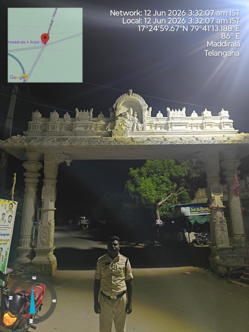  ప్రజా రక్షణే ధ్యేయం: సూర్యాపేట జిల్లా పోలీసుల నిరంతర అప్రమత్తత.