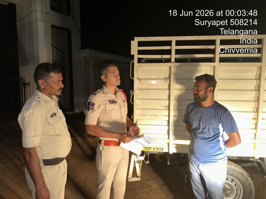 శాంతిభద్రతల రక్షణ, నేరాల నివారణలో భాగంగా జిల్లా పోలీస్ డ్రైవ్..
