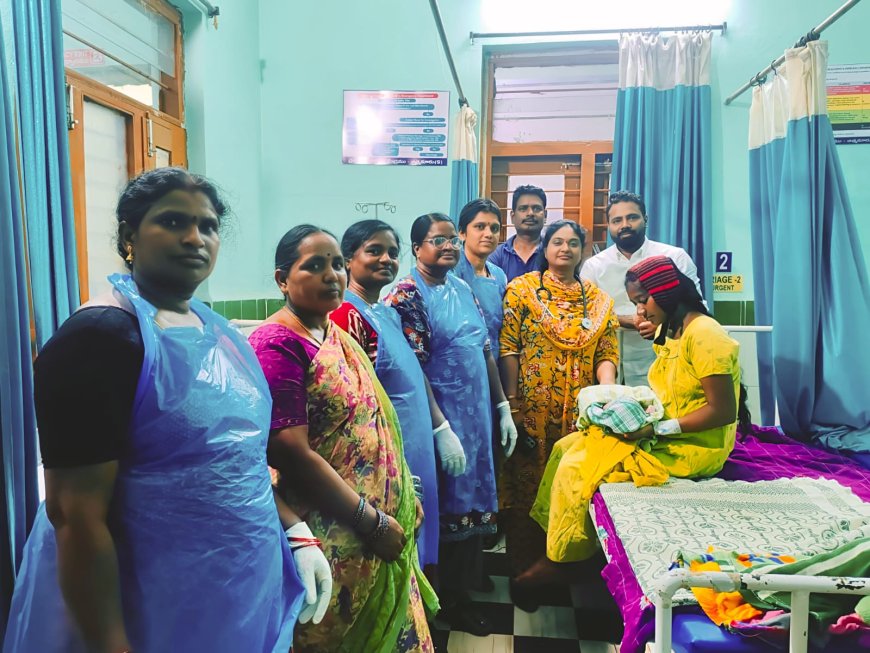 ఆత్మకూరు (ఎస్) పీహెచ్‌సీలో అర్ధరాత్రి కాన్పు: మగబిడ్డకు జన్మనిచ్చిన బాలింత