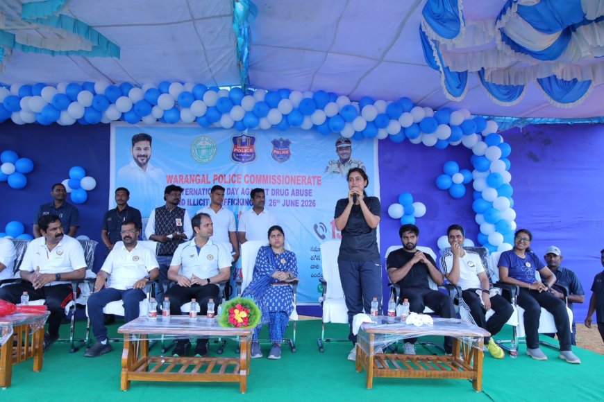 మాదకద్రవ్యాలపై సమరభేరి – వరంగల్‌లో 2K రన్‌కు భారీ స్పందన