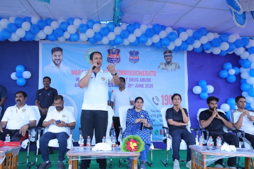 మాదకద్రవ్యాలపై సమరభేరి – వరంగల్‌లో 2K రన్‌కు భారీ స్పందన