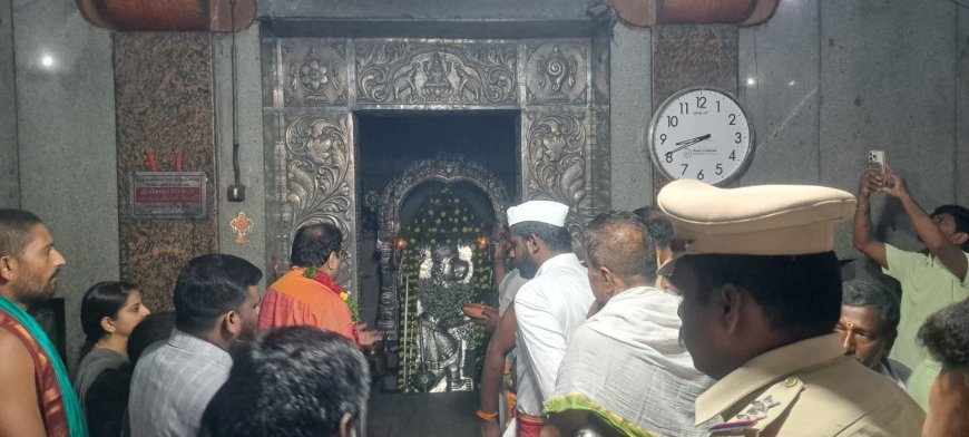 బీచుపల్లి శ్రీ ఆంజనేయ స్వామినీ దర్శించుకున్న జిల్లా ప్రధాన న్యాయమూర్తి