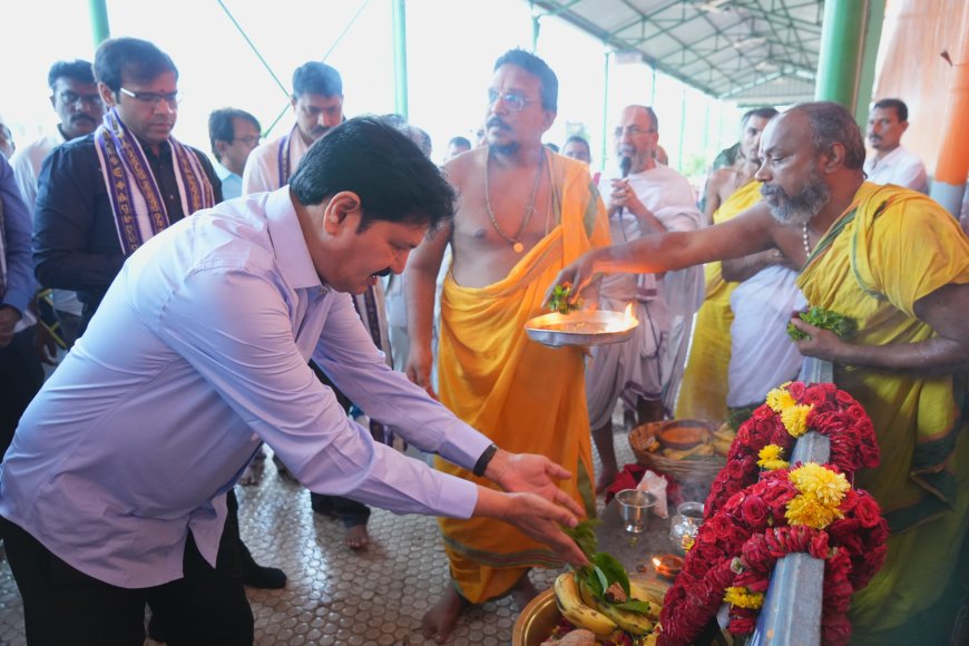 భద్రాచల శ్రీ సీతారామచంద్ర స్వామి వారి ఆలయ పునరుద్ధరణ పనులు ప్రారంభం
