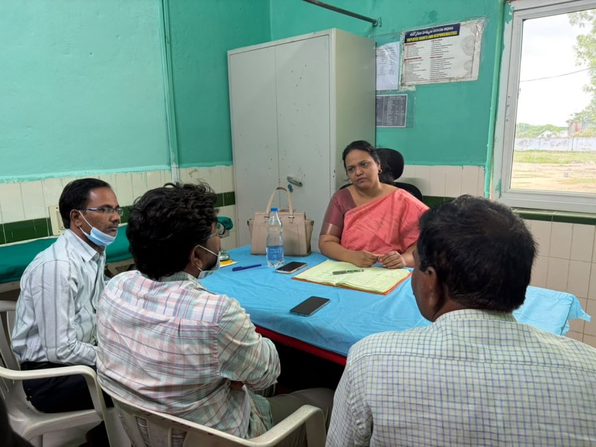 ఐజ.బుడగ జంగాల కాలనీలో పోలియో కేంద్రం పరిశీలన జిల్లా వైద్య అధికారిణి