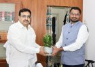 జిల్లా ప్రధాన న్యాయమూర్తికి శుభాకాంక్షలు తెలిపిన కలెక్టర్.