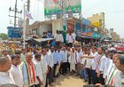 భారీ ఎత్తున గాంధీ భవన్ కు బయలుదేరిన కాంగ్రెస్ శ్రేణులు