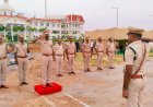 సూర్యాపేట పోలీస్ వారాంతపు కవాతు, పరిశీలించిన జిల్లా ఎస్పి నరసింహ ఐపిఎస్