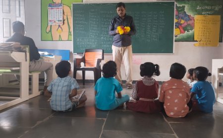 ఎఫ్ ఎల్ ఎస్ బోధనను పరిశీలించిన ఎంఈఓ