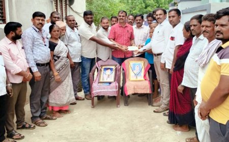 అనాథలైన చిన్నారులను ఆదుకున్న దాతలు