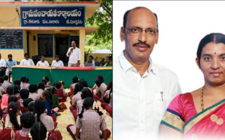 విద్యార్థుల రవాణా కై లక్ష రూపాయలు విరాళం అందజేసిన ఆరాధ్య ఫౌండేషన్