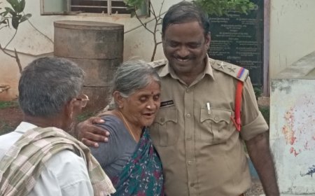 అవ్వ బాగున్నావా అంటూ ఆప్యాయంగా మాట్లాడిన ఎస్సై
