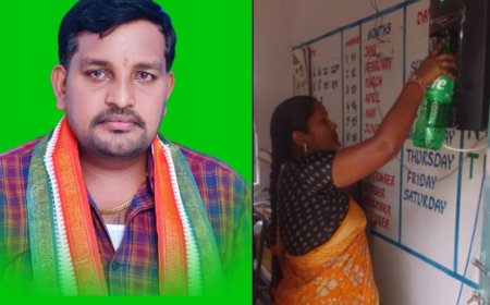అంగన్వాడి సెంటర్ కు వాటర్ పైప్ లైన్ ఏర్పాటు చేసిన పూర్వ విద్యార్థి