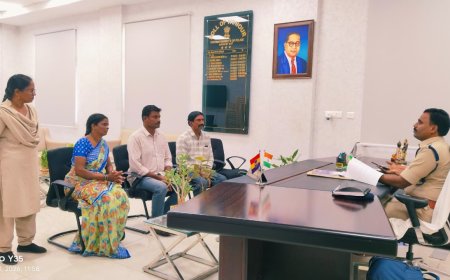 పోలీస్ గ్రీవెన్స్ డేలో బాధితుల పిర్యాదులను పరిశీలించిన జిల్లా ఎస్పి నరసింహ ఐపీఎస్ ..