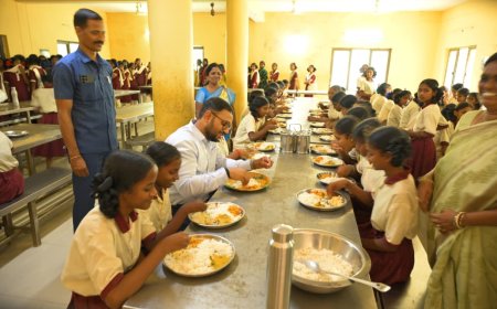 ఇమాంపేట సాంఘిక సంక్షేమ గురుకుల పాఠశాలను ఆకస్మికంగా తనిఖీ చేసిన జిల్లా కలెక్టర్ తేజస్ నంద్ లాల్ పవార్