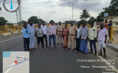 ప్రమాదాలు జరిగే ప్రదేశాలను పరిశీలించిన అధికారులు