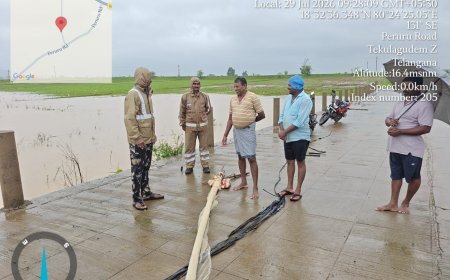 *భారీ వర్షాల నేపథ్యంలో ప్రజలు అప్రమత్తంగా ఉండాలి