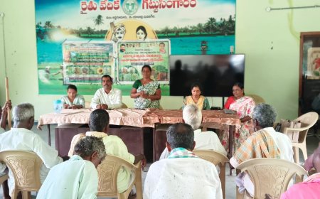 గట్టుసింగారం రైతు వేదికలో  ప్రత్యామ్నాయ పంటలపై రైతులకి అవగాహన సదస్సు 