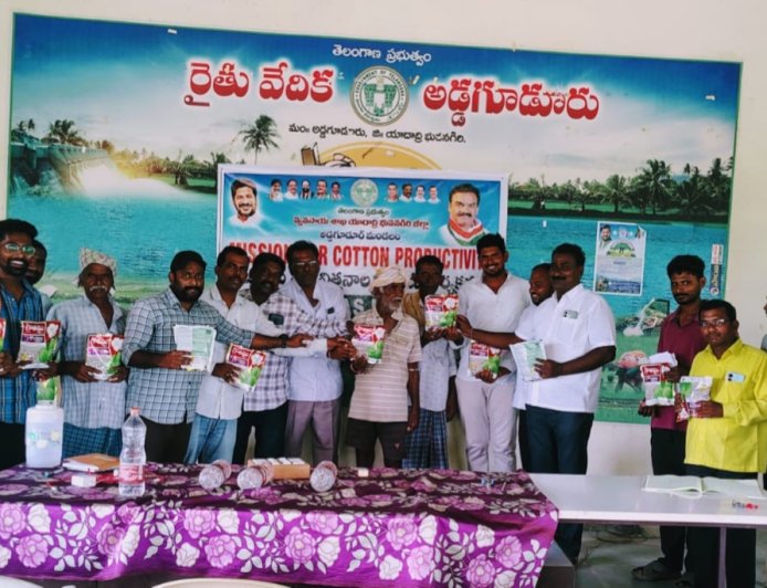 రైతులకు ఉచిత పత్తి విత్తనాలు పంపిణీ..ఏవో పాండురంగచారి