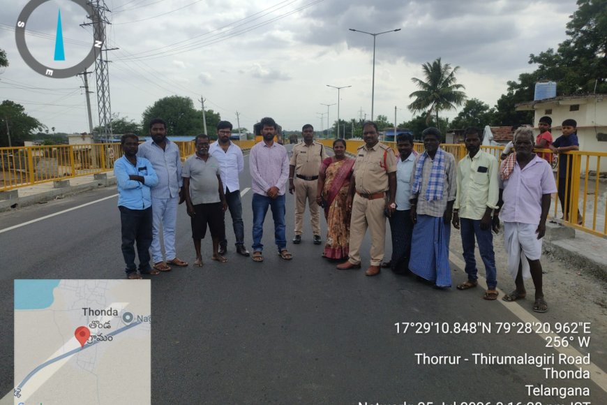 ప్రమాదాలు జరిగే ప్రదేశాలను పరిశీలించిన అధికారులు