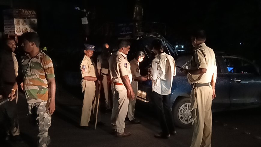 సూర్యాపేట జిల్లా కేంద్రంలో అర్ధరాత్రి నాఖాబందీ