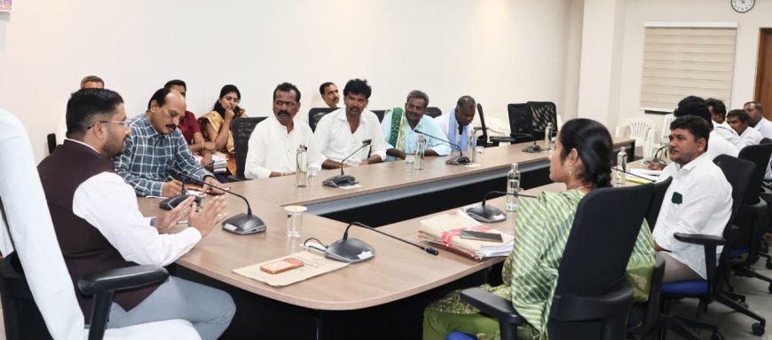 రీ సర్వే పనులు వేగవంతంగా చేయాలి జిల్లా కలెక్టర్ రిజ్వాన్ భాషా షేక్.