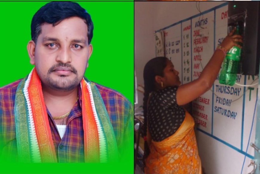అంగన్వాడి సెంటర్ కు వాటర్ పైప్ లైన్ ఏర్పాటు చేసిన పూర్వ విద్యార్థి