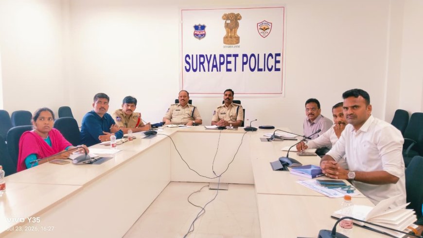 తెలంగాణ రాష్ట్ర డిజిపి శ్రీ సి.వి ఆనంద్ వీడియో కాన్ఫరెన్స్.