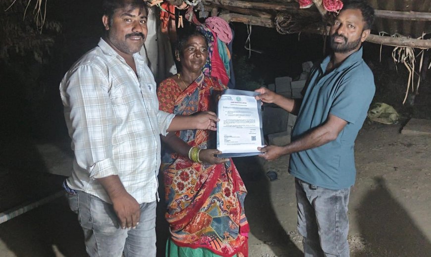 బాధిత కుటుంబానికి ఎల్ఓసి అందజేత