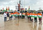 బిజెపి పార్టీ ఆధ్వర్యంలో త్రివర్ణ పతాకం ర్యాలీ చేసిన బిజెపి నాయకులు