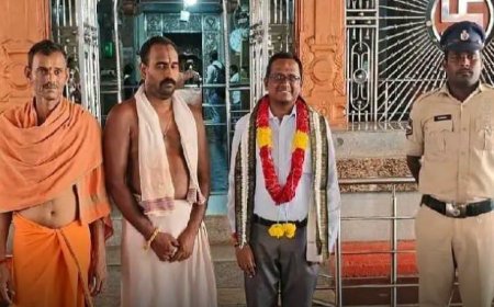 బీచుపల్లి ఆంజనేయస్వామిని దర్శించుకున్న అలంపూర్ న్యాయమూర్తి