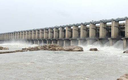 ప్రియదర్శిని జూరాల ప్రాజెక్టు*కు వరద ఉధృతి.