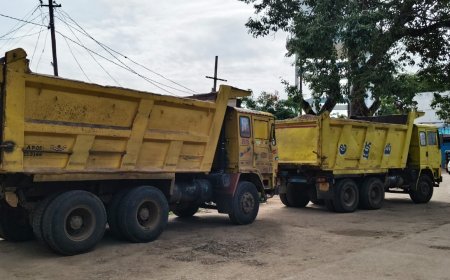 రెండు అక్రమఇసుక టిప్పర్లను పట్టుకున్న పోలీసులు