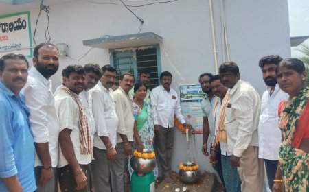 తాగునీరు ప్రజలకు సౌకర్యార్థం సర్పంచ్ దేశ బోయిన నాగయ్య