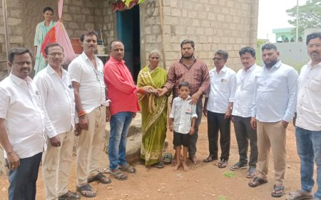 ఆర్థిక సాయం అందజేత