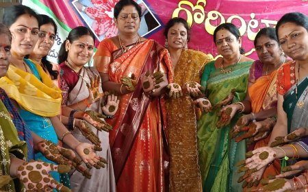 విన్నపం ఒక పోరాటం సూచన ఆధ్వర్యంలో ఘనంగా గోరింటాకు పండుగ