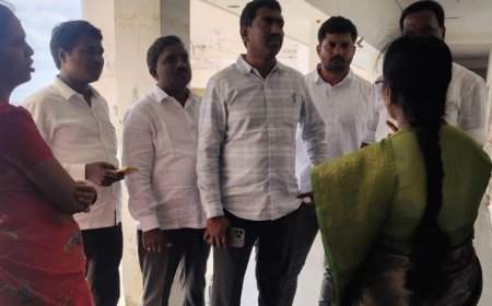 చిన్నంబావి కేజీబీవీ స్కూల్ ను పర్యవేక్షించిన జూపల్లి అనుచరులు