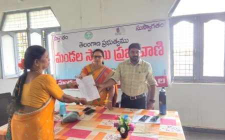 మండల స్థాయి ప్రజావాణిలో 5 దరఖాస్తులు స్వీకరణ ఎంపీడీవో