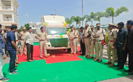 సూర్యాపేట జిల్లా పోలీసు శాఖకు అందుబాటులోకి మొబైల్ ఫోరెన్సిక్ వ్యాన్.