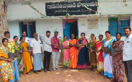 పచ్చని చెట్లతో పరిశుభ్రమైన గ్రామంగా తీర్చిదిద్దడమే నా లక్ష్యం వెలిశాల గ్రామ సర్పంచ్ కుంభం మంజుల సతీష్ గౌడ్