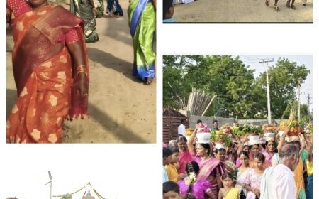 డప్పు దరువుల మధ్య సుంకులమ్మకు బోనాలు సమర్పించిన మహిళలు