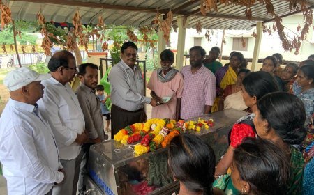 ఆశా కార్యకర్త మృతి ....వారి కుటుంబానికి అండగా నిలిచిన వైద్యశాఖ