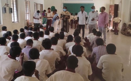 ఇటిక్యాల గురుకుల స్కూల్ విద్యార్థులకు వైద్య పరీక్షలు