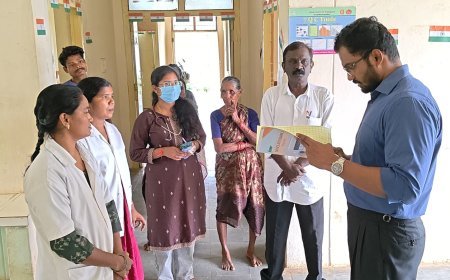 తాడ్వాయి మండలంలోని కాటాపూర్ గ్రామంలో ప్రాథమిక ఆసుపత్రిని ఆకస్మికంగా తనిఖీ